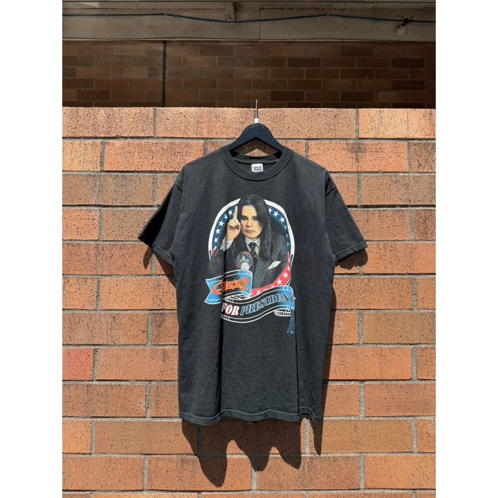 2004 Ozzfest Ozzy Osbourne for President Y2K Vintage Tee Shirt Spirit of 666 - Picture 2 of 6